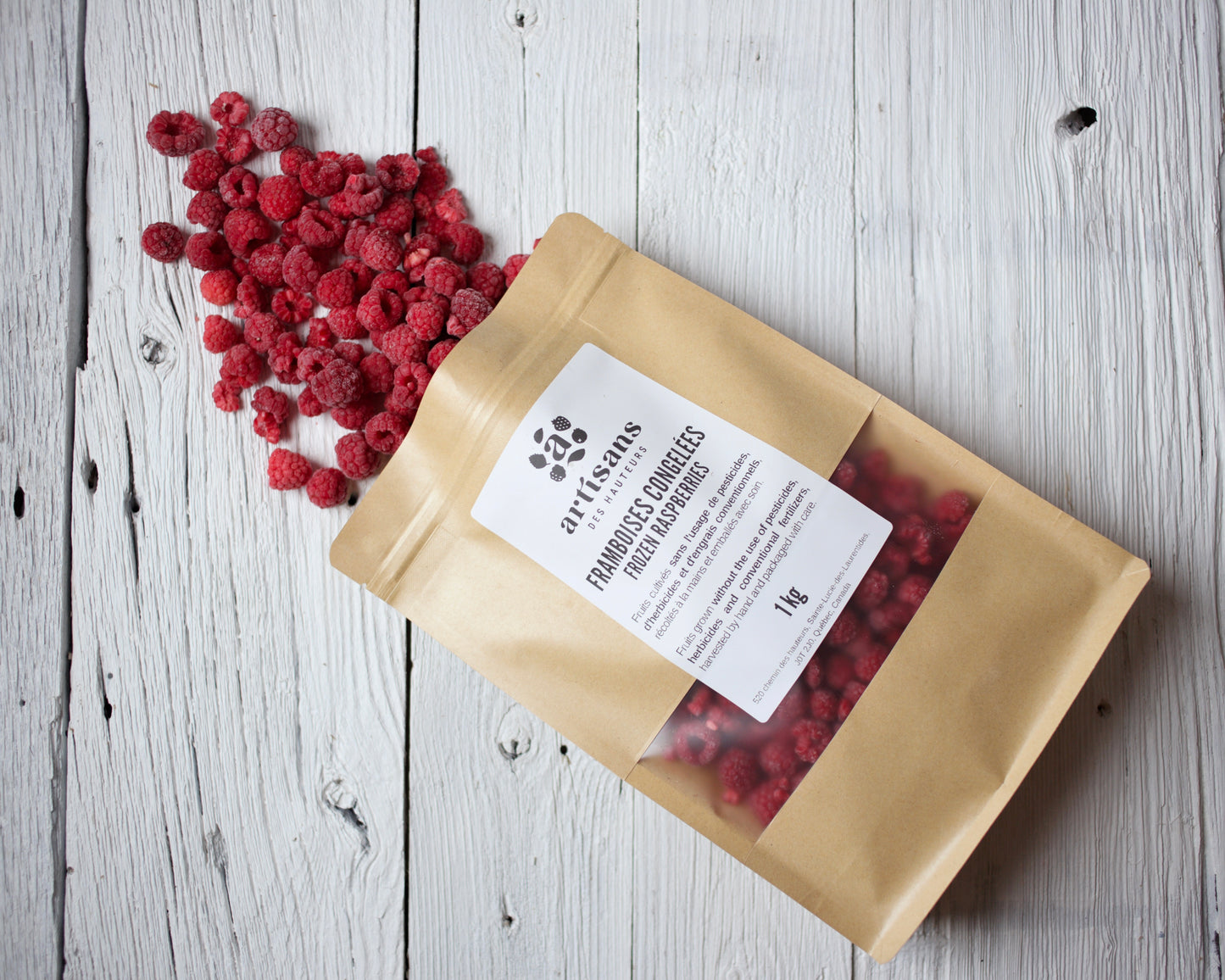 Framboises congelées