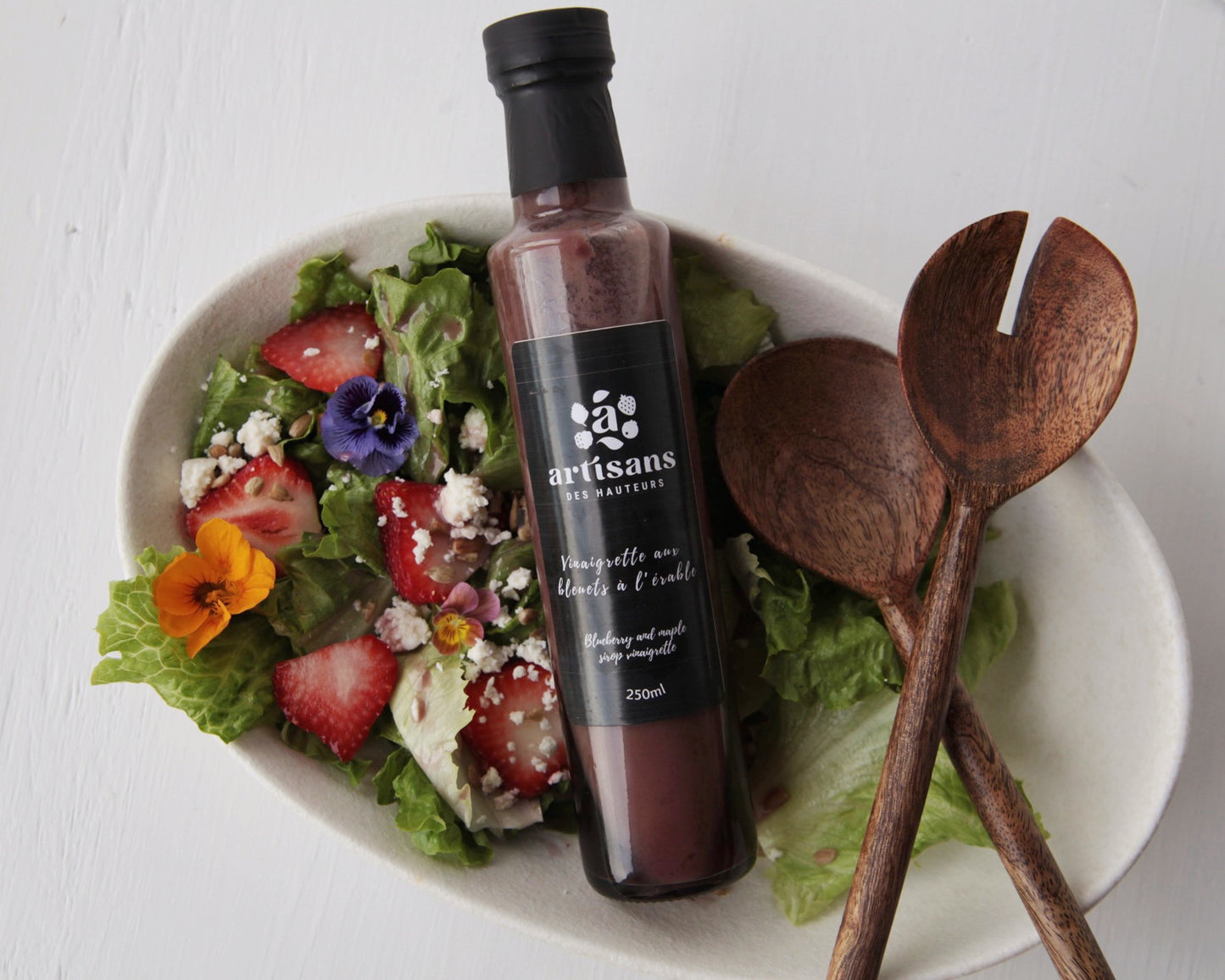 Vinaigrette aux bleuets et sirop d'érable